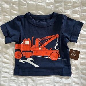 NWT Tea Collection Tow Truck Graphic Tee 3-6 Months